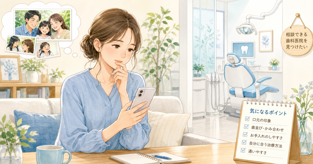 写真の歯の黄ばみが気になる方へ！原因と受診前の準備を解説