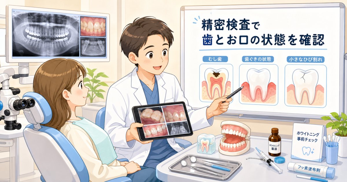 白くする前に確認すべきお口のトラブルと事前検査の重要性